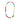 3 teilige Halskette, bunt, aus Baumwolle, bestehend aus Armband, Kette und Choker. 