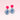 Acryl Ohrringe blau weiss oval abstrakt mit pinken Ohrsteckern.
