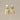 Geometrisch abstrakte Statement Ohrringe aus Messing