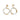 Runde Acryl Statement Ohrringe Goldglanz