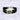 Ein Armband mit mehreren Strängen aus textiler Kordel in schwarz mit goldenen Elementen aus Messing. 