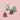 Bunte, glitzernde Tannenbaum Ohrringe aus Acryl von Oh Funky. 