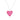 Pinke Herz Anhänger Kette mit Glitzer Konfetti. 