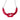 Eine Statementkette in Rot und Pink mit Schlaufen-Design.